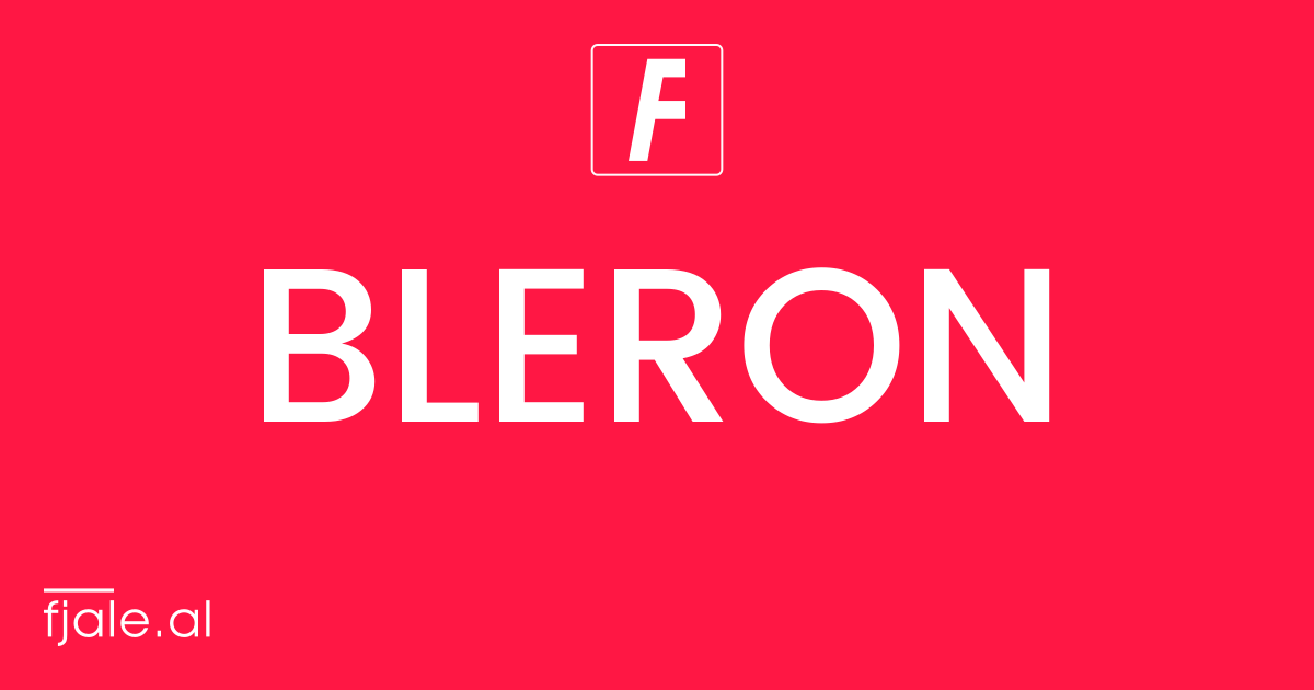 Bleron ‹ kuptimi ‹ FJALË