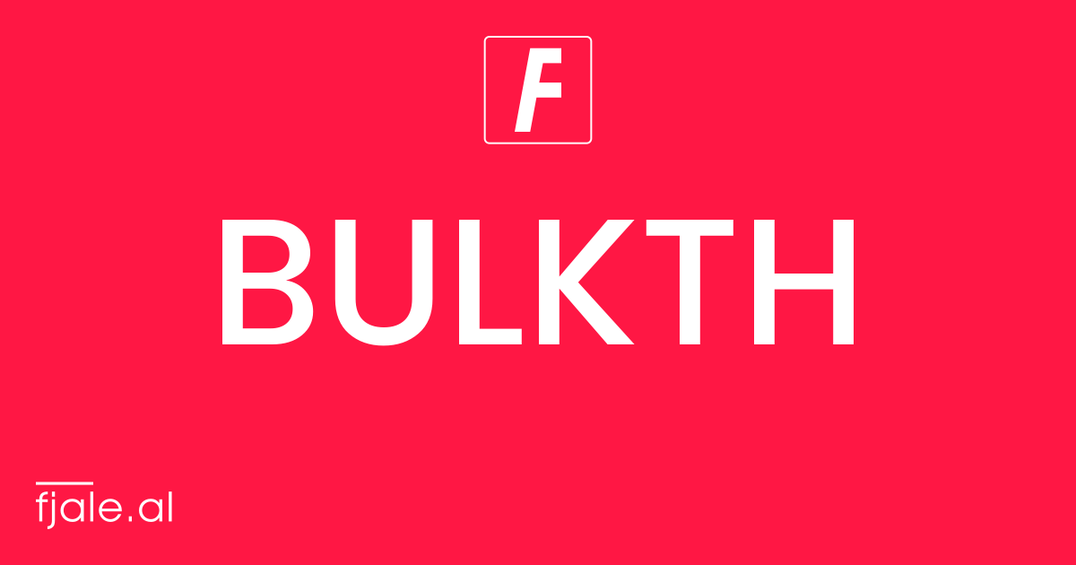 Bulkth ‹ kuptimi ‹ FJALË