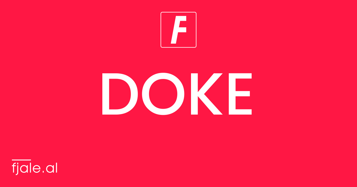 Doke ‹ kuptimi ‹ FJALË